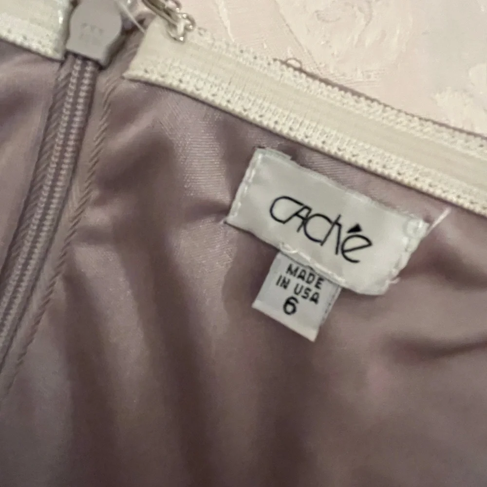 Cache silver strapless dress in size 6 - Picture 4 of 6